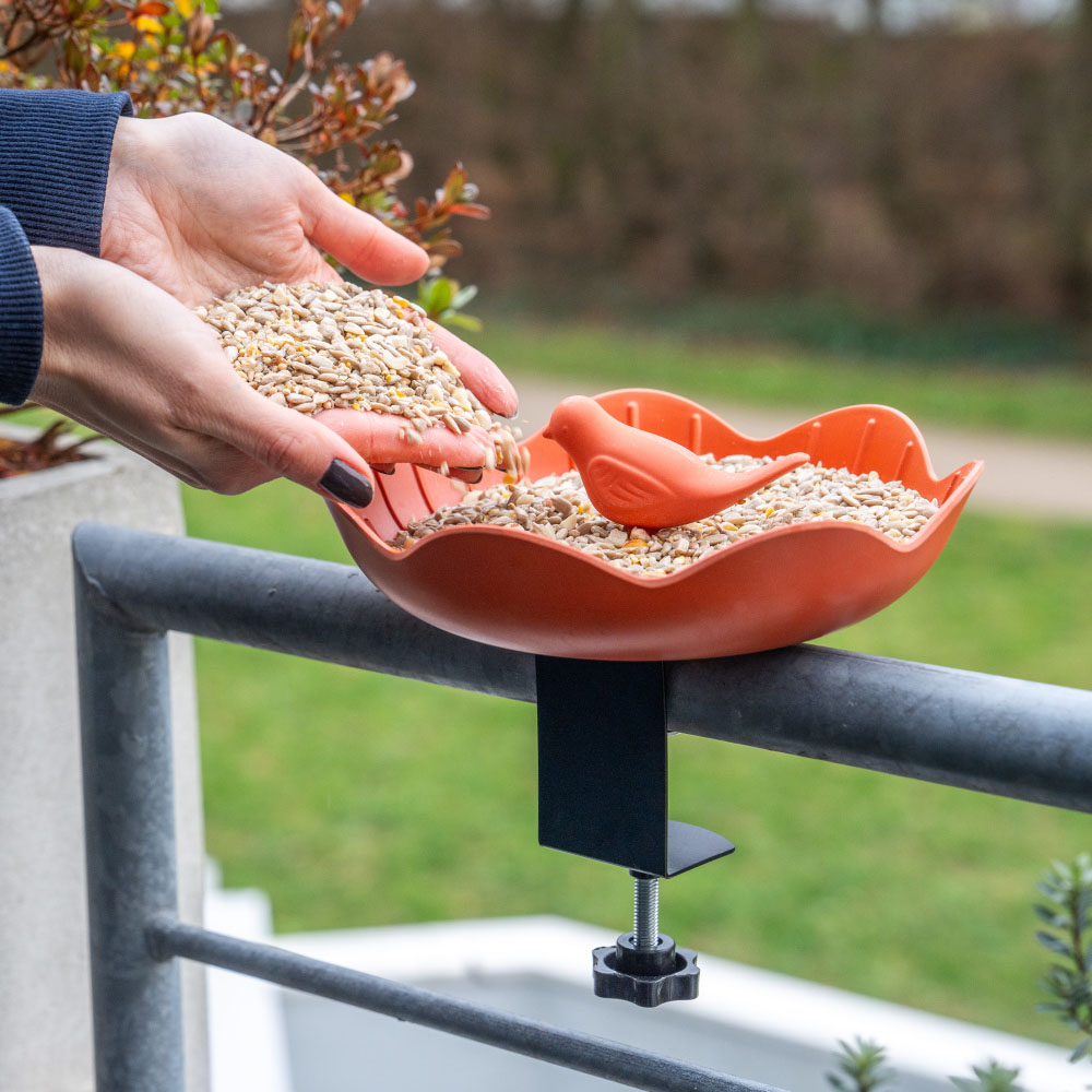 Balkon-Futterspender Balus - terrakotta | CJ Wildlife